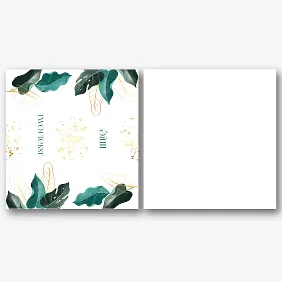 Szablon podwójnej karty z imieniem