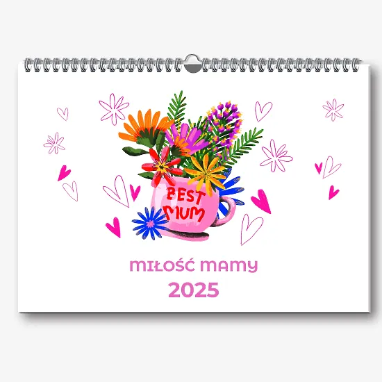 Szablon kalendarza "miłość mamy"