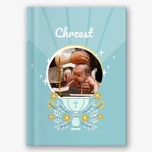 Szablon fotoksiążki chrztu dziecka