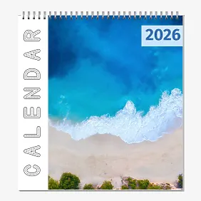 Szablon kalendarza ze zdjęciami z podróży