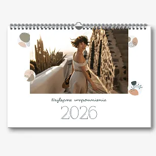 Szablon kalendarza ściennego "najlepsze wspomnienia"