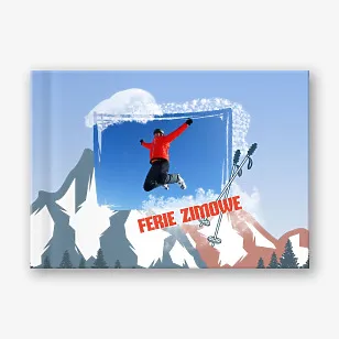 Szablon fotoksiążki ze wspomnieniami z zimy