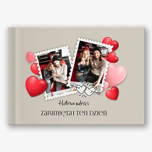 Szablon fotoksiążki dla zakochanej pary