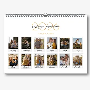 Szablon kalendarza ściennego "nasza rodzina"