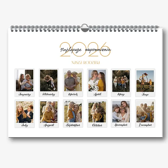 Szablon kalendarza ściennego "nasza rodzina"