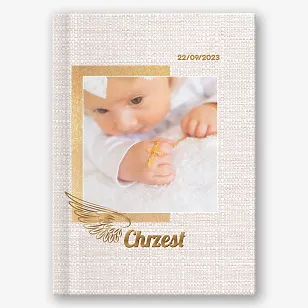 Szablon fotoksiążki na chrzest dziecka