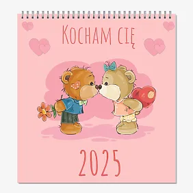 Szablon kalendarza dla dzieci-domek