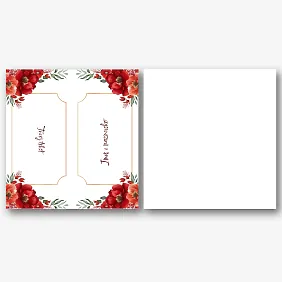 Szablon karty z imieniem z zakładką