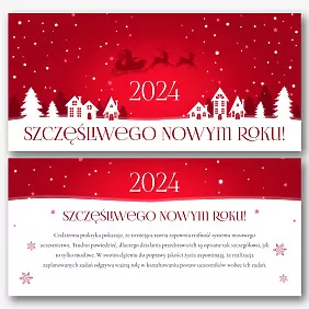 Szablon nowoczesnej karty noworocznej
