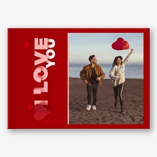 Szablon fotoksiążki dla zakochanej pary