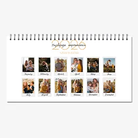 Szablon kalendarza biurkowego "nasza rodzina"