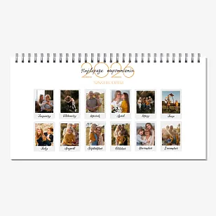 Szablon kalendarza biurkowego "nasza rodzina"