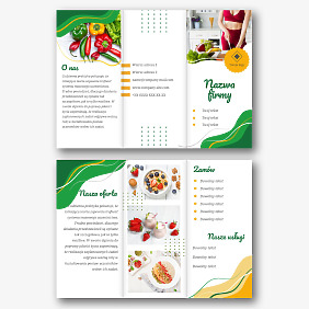 Szablon broszury dostawcy produktów ekologicznych