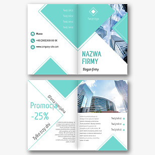 Szablon broszury agencji nieruchomości