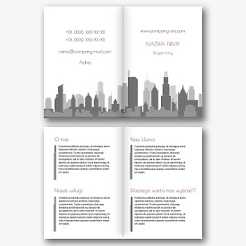 Szablon broszury firmy zajmującej się nieruchomościami