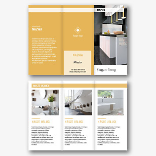 Szablon broszury Pracowni Projektowania Wnętrz