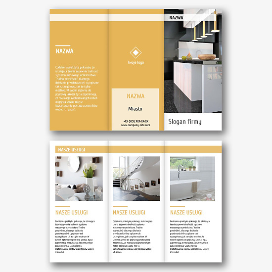 Szablon broszury Pracowni Projektowania Wnętrz