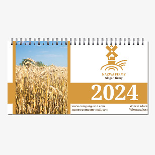 Szablon kalendarza biznesowego firmy rolniczej