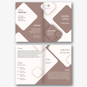 Abstrakcyjny szablon broszury informacyjnej