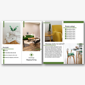 Szablon broszury studia projektowania i dekoracji 