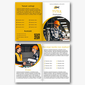 Szablon broszury firmy budowlanej