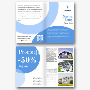 Szablon broszury agencji nieruchomości