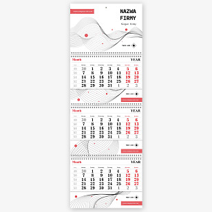 Abstrakcyjny szablon kalendarza biznesowego
