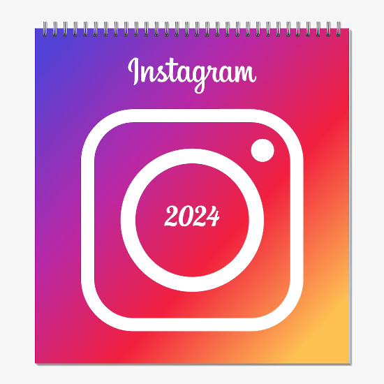 Szablon kalendarza na Instagramie